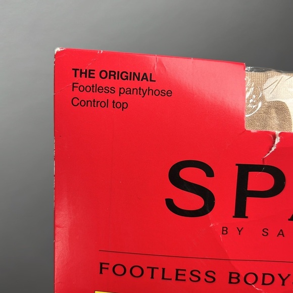 SPANX Women’s Footless Body Shaping Pantyhose Nude Sz C Made in the USA Sheer - Picture 4 of 8